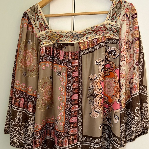 Johnny Was Multicolor Patterned Blouse - Picture 4 of 4